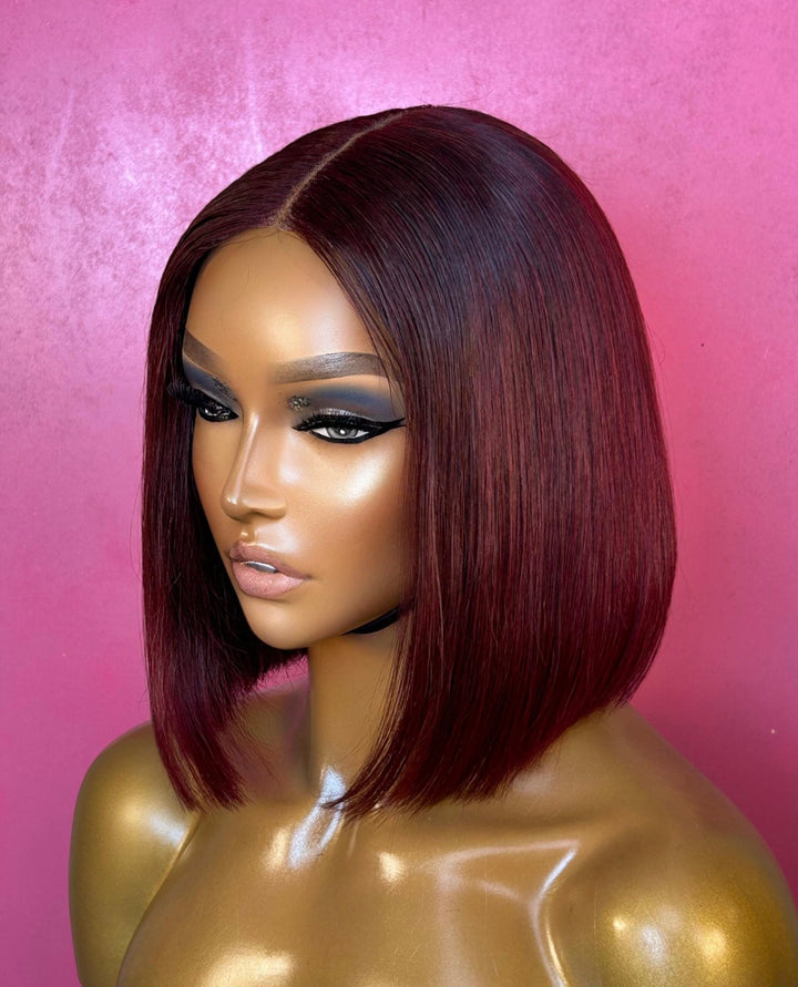 8-14" Kim K Double-Drawn Bob Wig- 2x6 Closure | Various Colours
