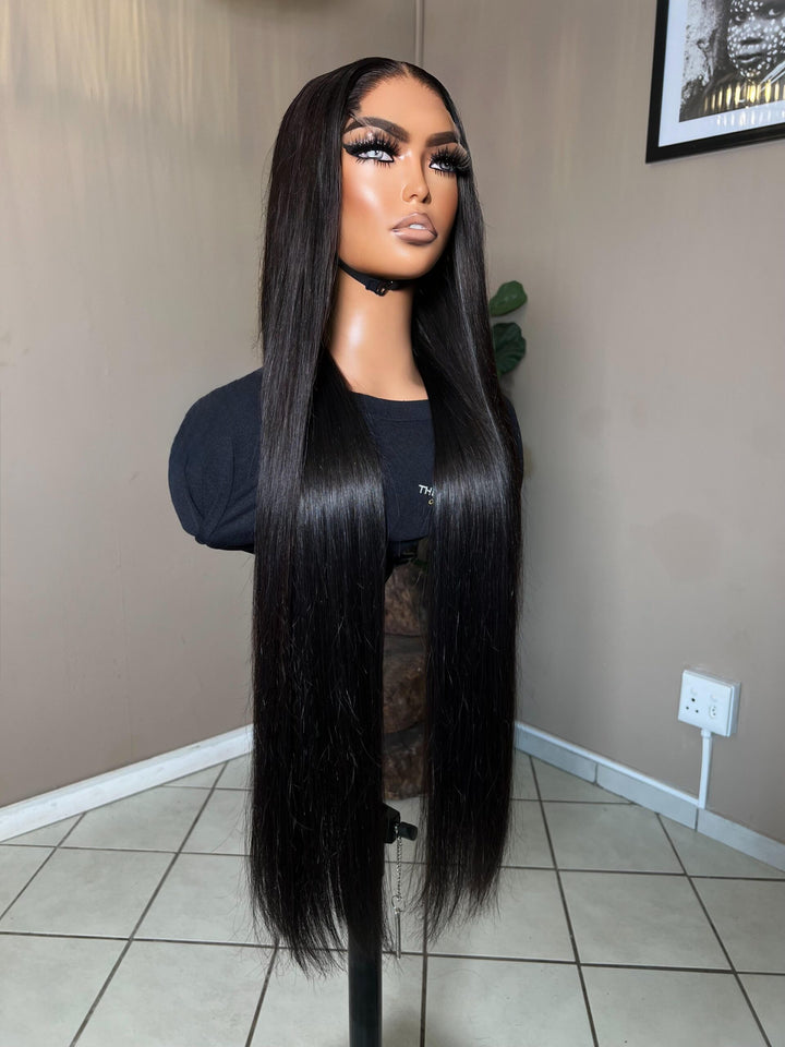 16-28" Straight Vietnamese Wig- 5x5 HD Lace Closure| Black