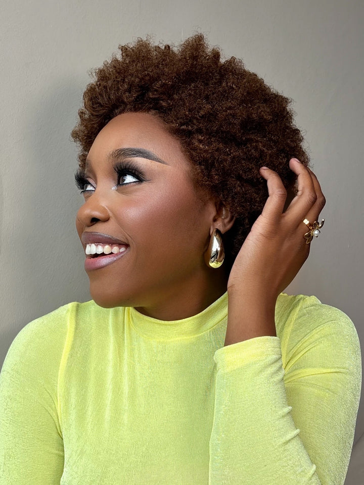 10 Inch Afro Kinky Bob Wig (13x4 Lace) | San Hair
