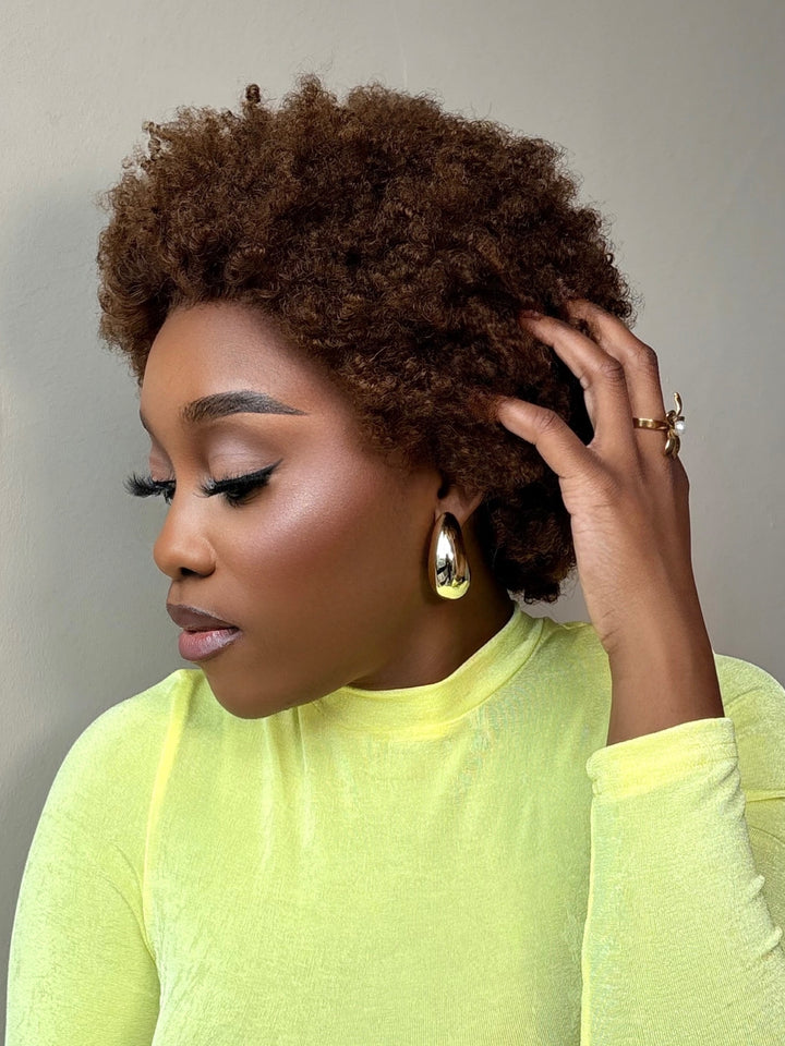 10 Inch Afro Kinky Bob Wig (13x4 Lace) | San Hair