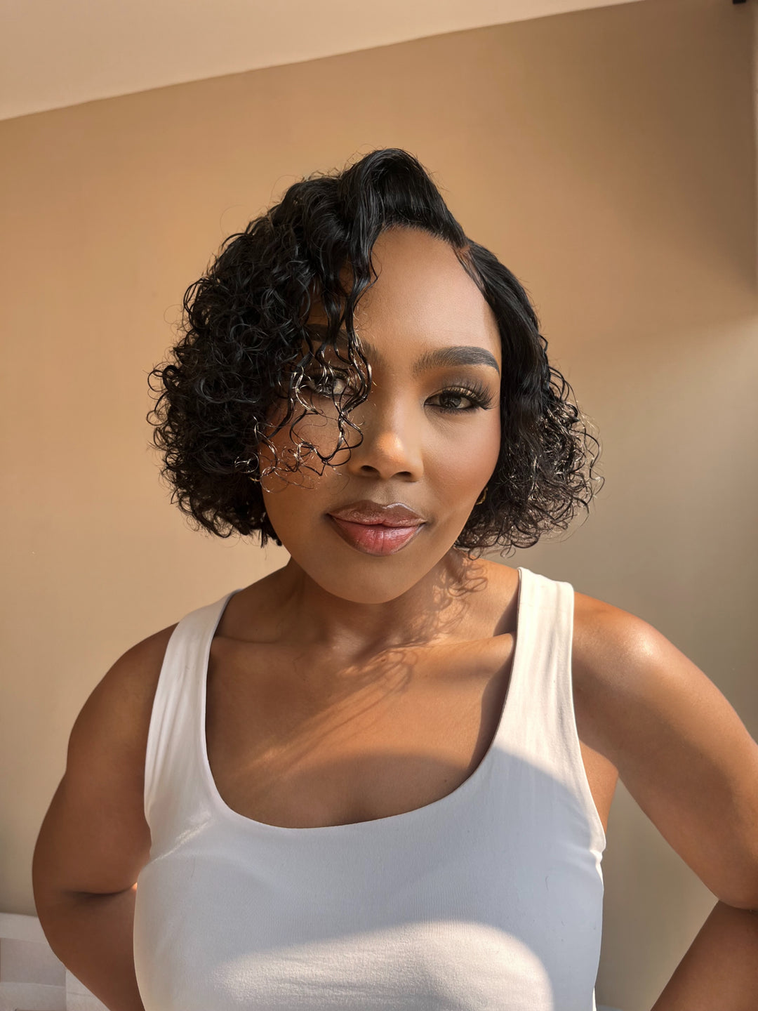 Rose Curl Double Drawn Bob Wig (10-14") | San Hair