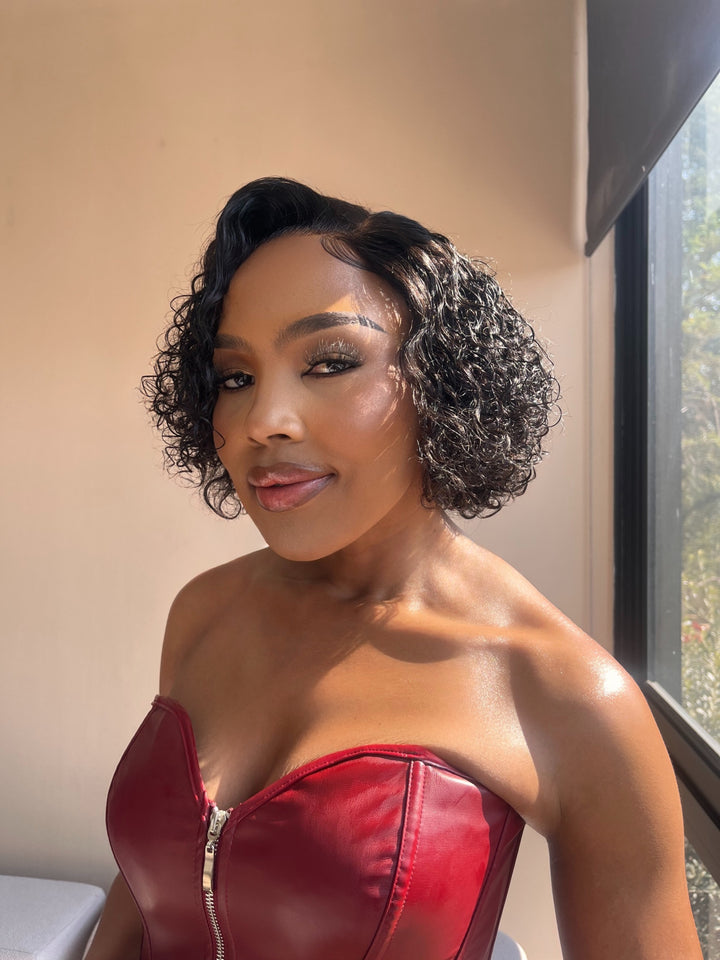 Rose Curl Double Drawn Bob Wig (10-14") | San Hair