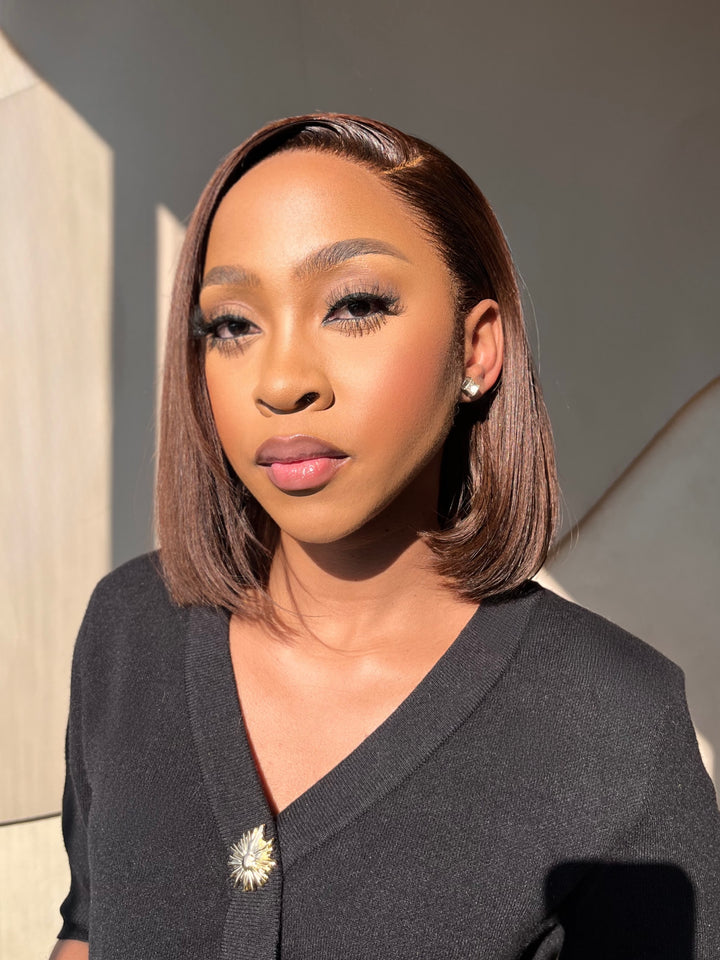 12" Double Drawn Straight (13x4) HD Bob Wig