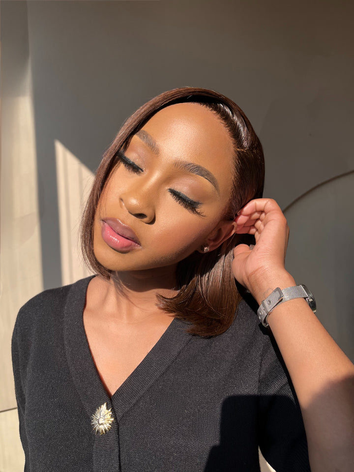 12" Double Drawn Straight (13x4) HD Bob Wig