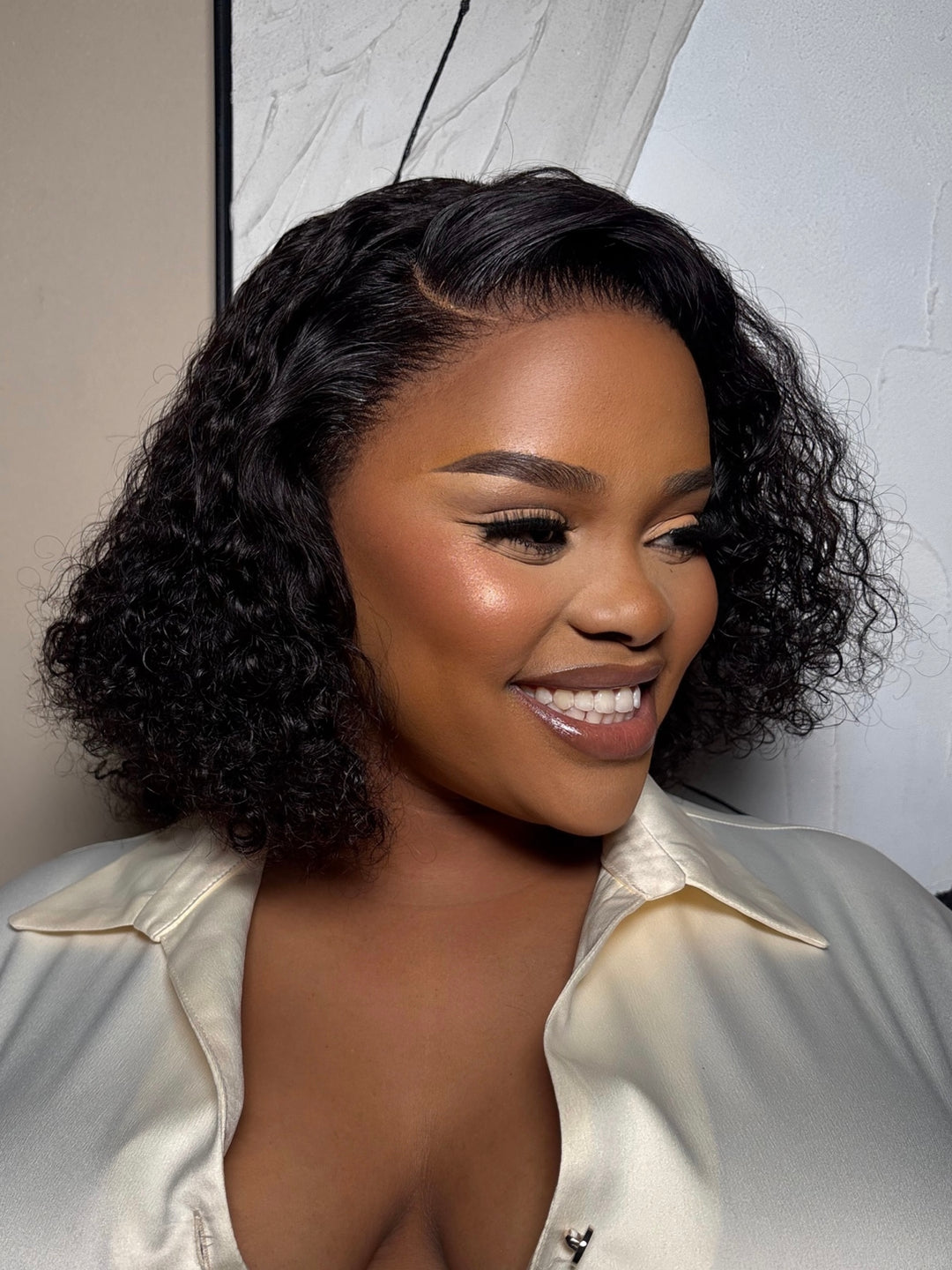 12" Romance Curl Double Drawn Bob Wig- 13x4 Lace Front
