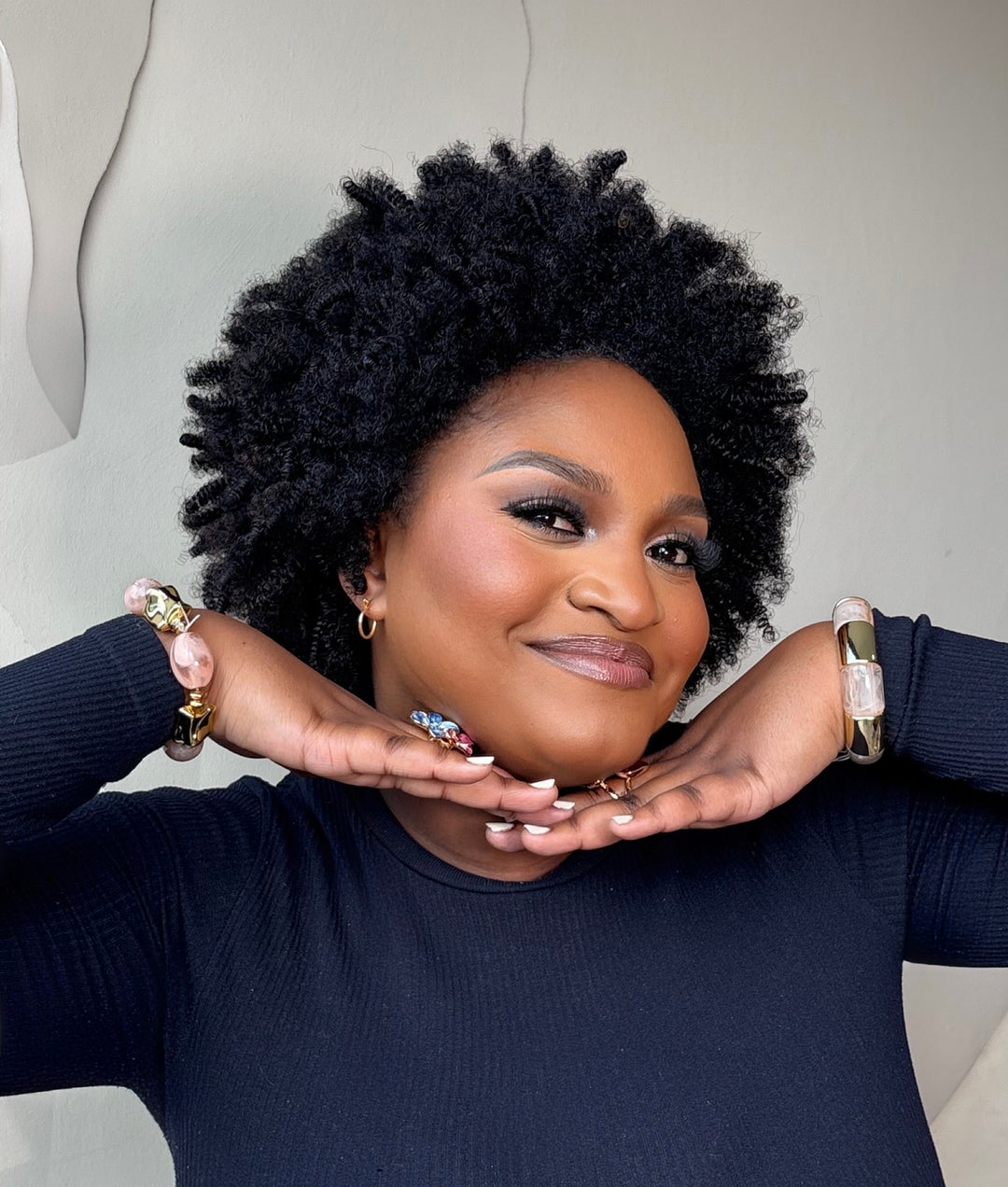 Afro Kinky Half Wig (Glueless Blend) | The San Hair