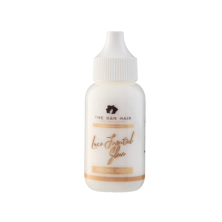 The San hair lace glue product for lace front wigs, closures, and hair extensions that provides a secure and long-lasting hold. The spray is lightweight, fast-drying, and oil resistant, and leaves no residue and is water proof. Ghost bond glue use to install wigs and is the best glue and long lasting. Strong lace glue.