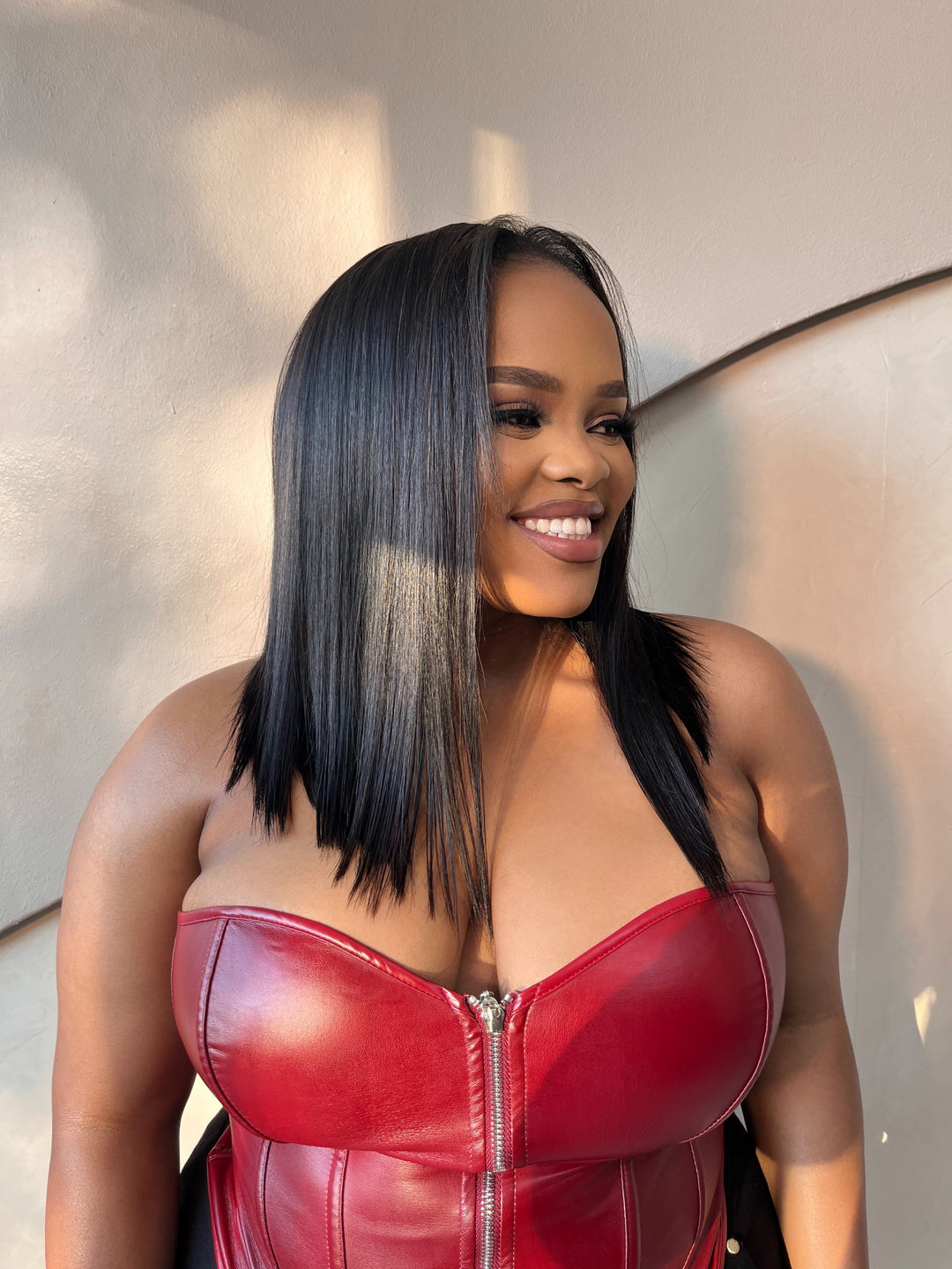 10-16" Double drawn Straight half wig | Natural