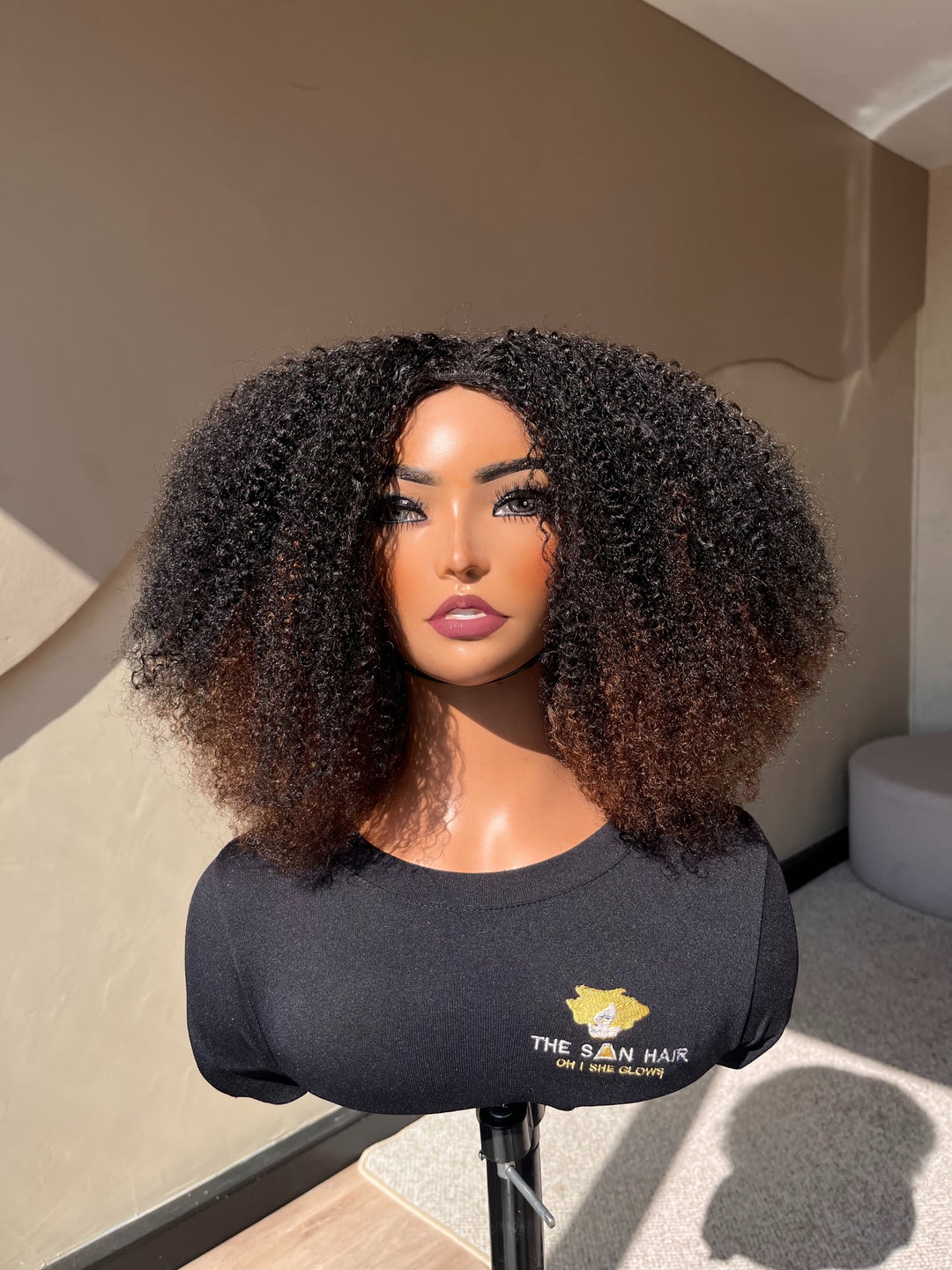16" Jerry Curl Half Wig| Various Colours