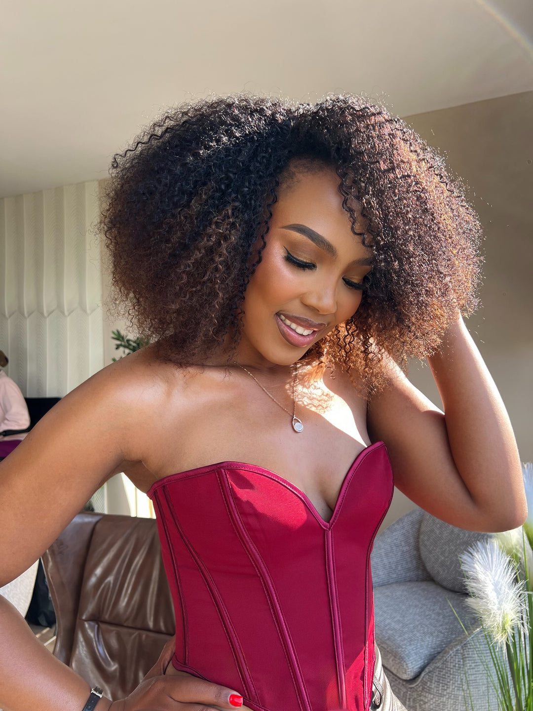 16" Jerry Curl Half Wig| Various Colours