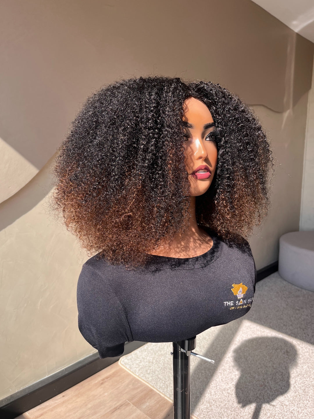16" Jerry Curl Half Wig| Various Colours