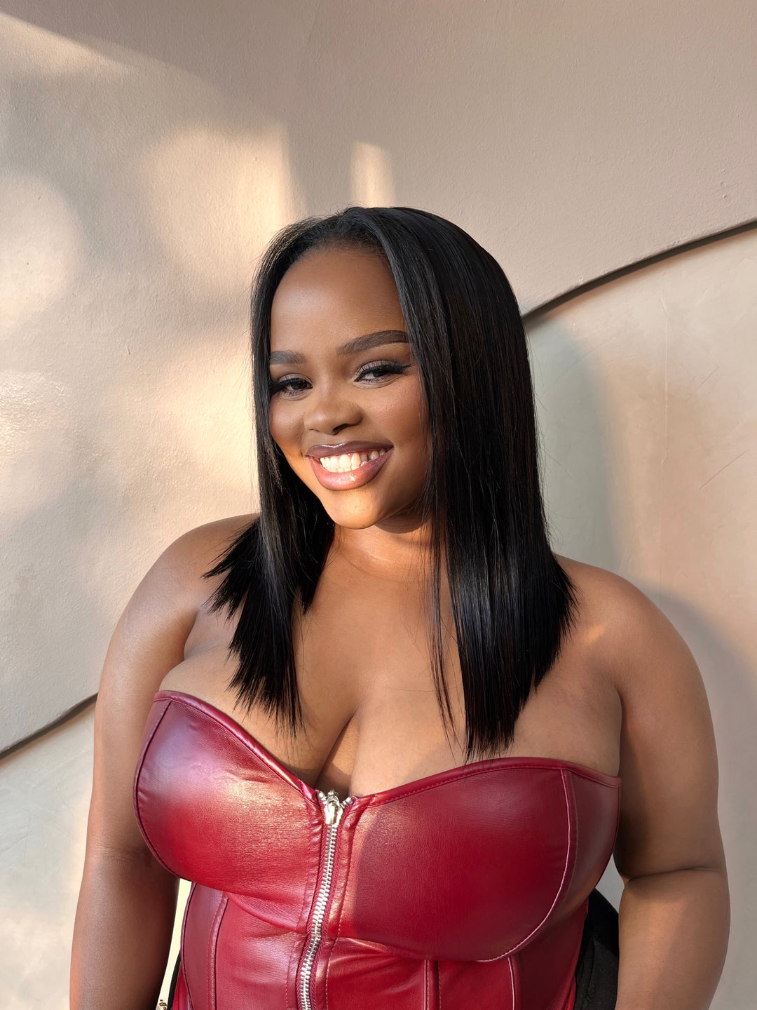 10-16" Double drawn Straight half wig | Natural