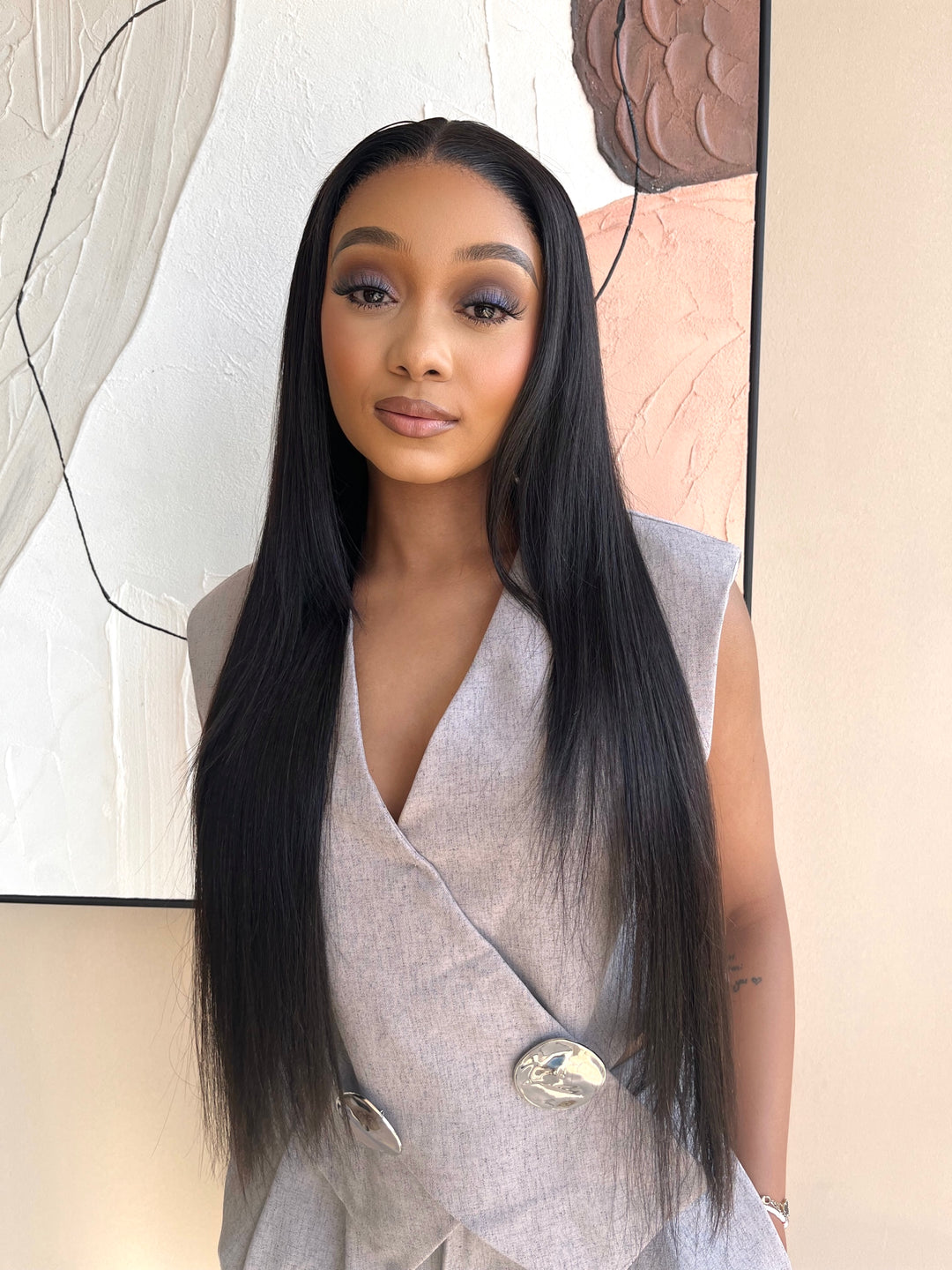 16-32" Straight Peruvian Frontal Wig- 13x4 Lace Front