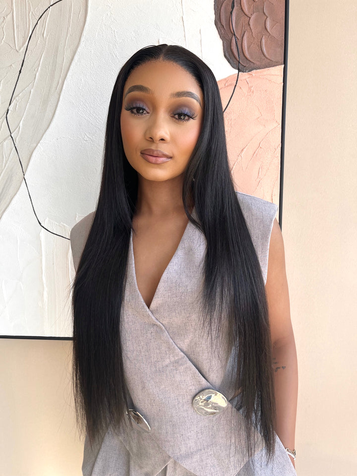 16-32" Straight Peruvian Frontal Wig- 13x4 Lace Front