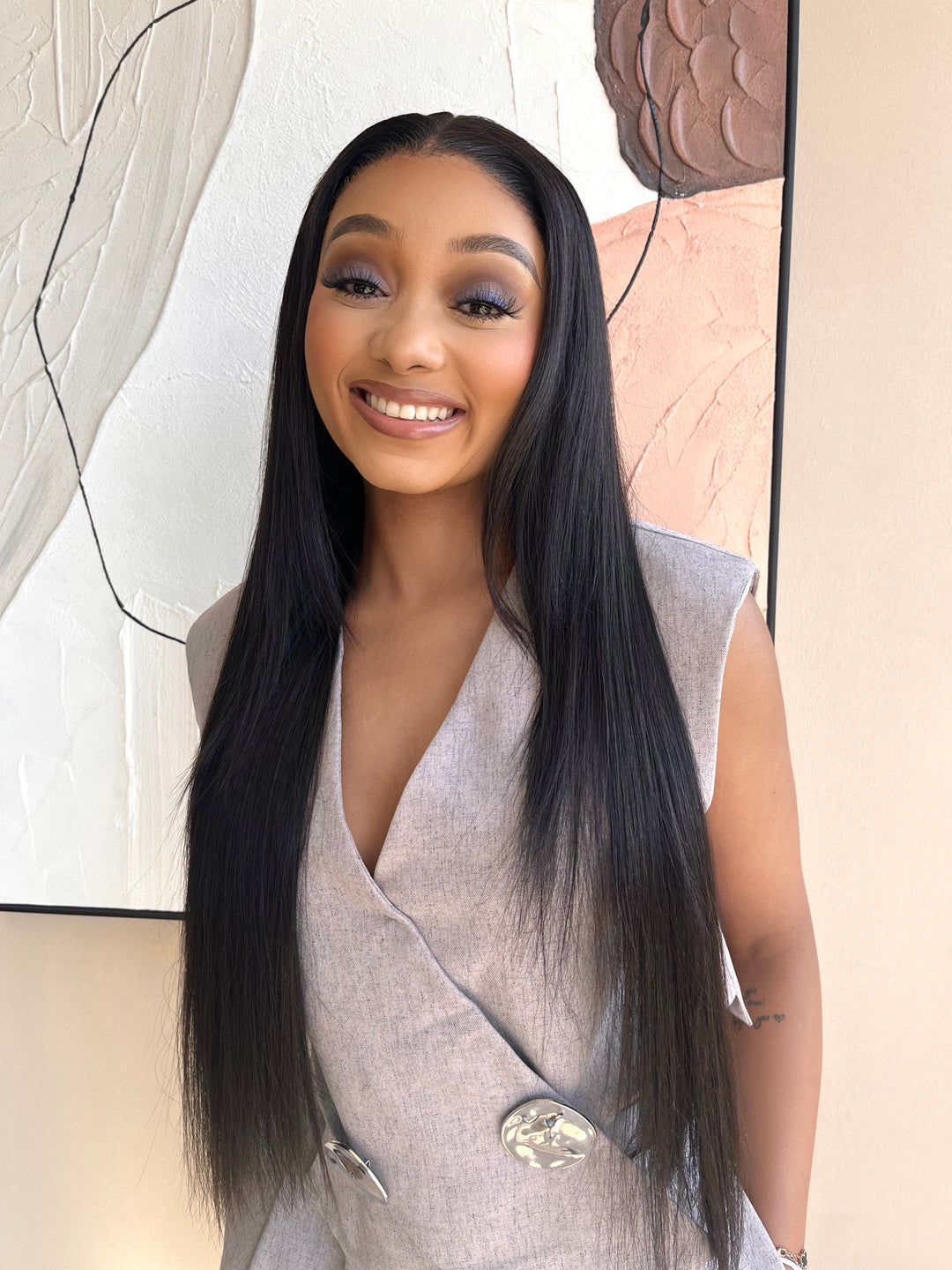 16-32" Straight Peruvian Frontal Wig- 13x4 Lace Front