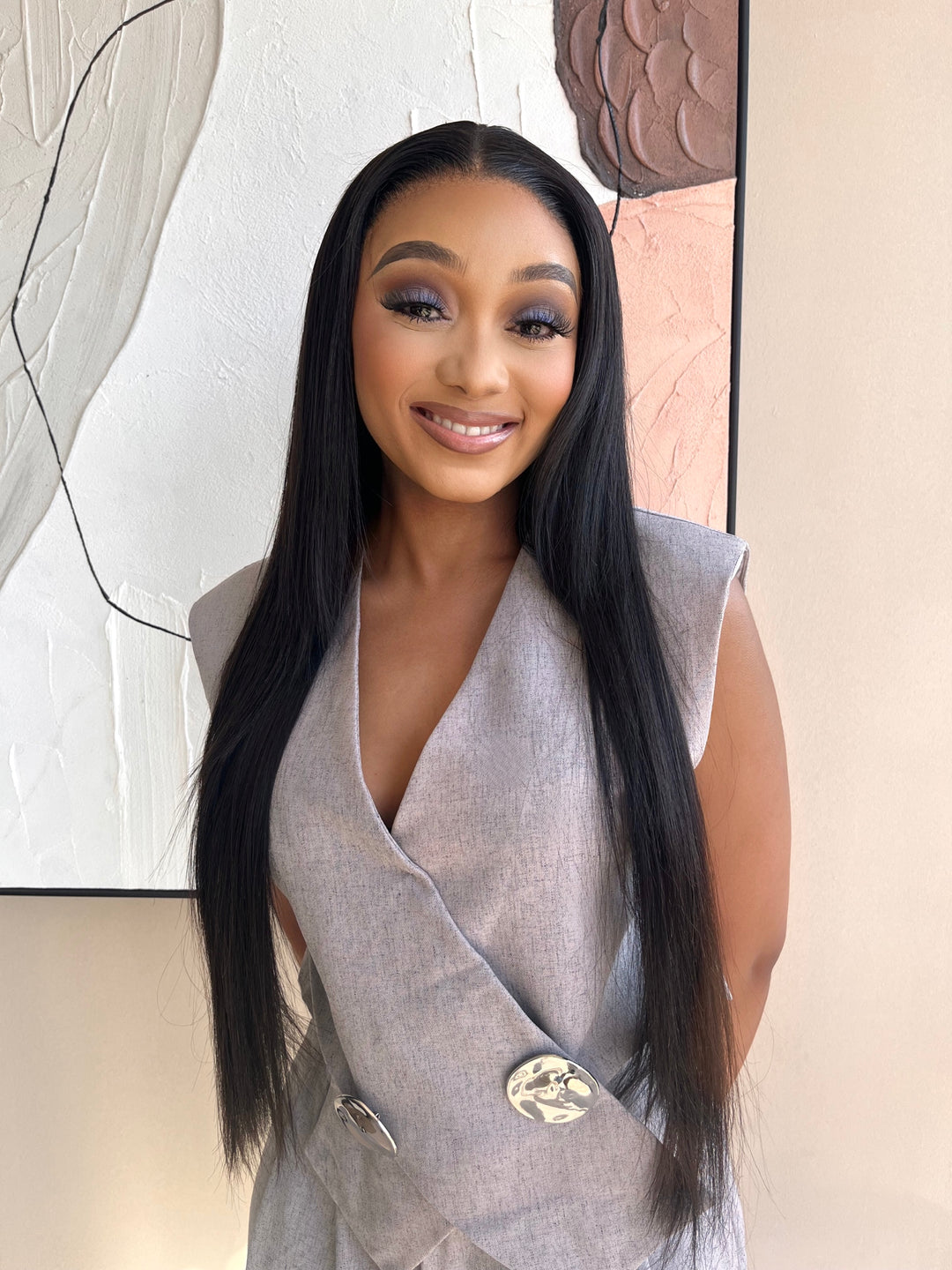 16-32" Straight Peruvian Frontal Wig- 13x4 Lace Front