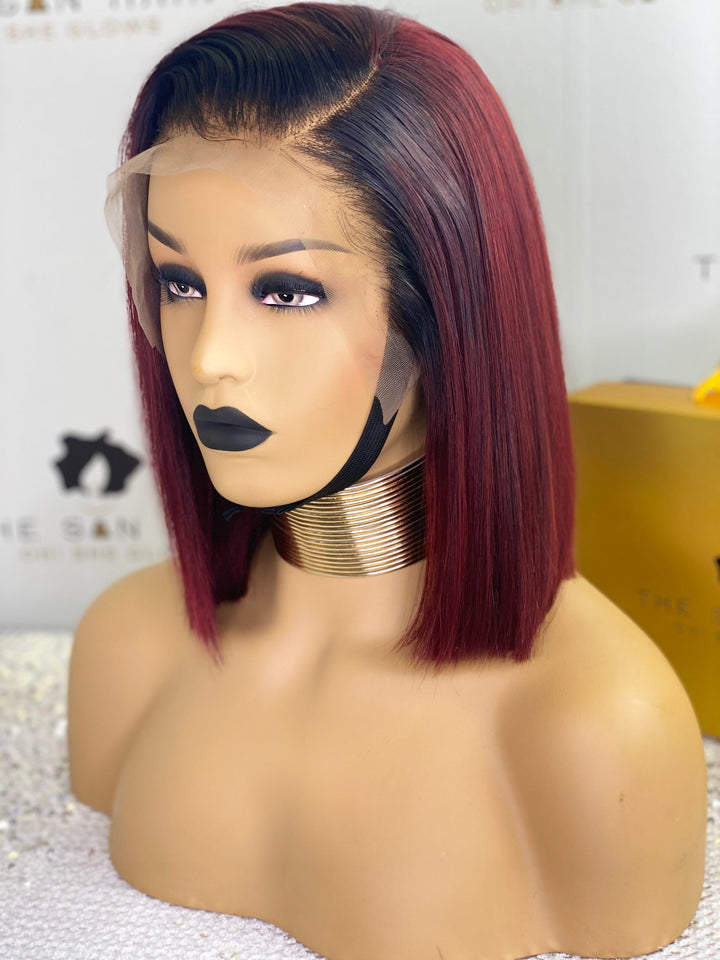 10-16" Straight Peruvian Bob Wig- 13x4 Lace Front| Various Colours