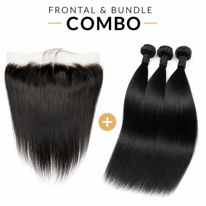 Straight Hair Combo With 13x4 Frontal