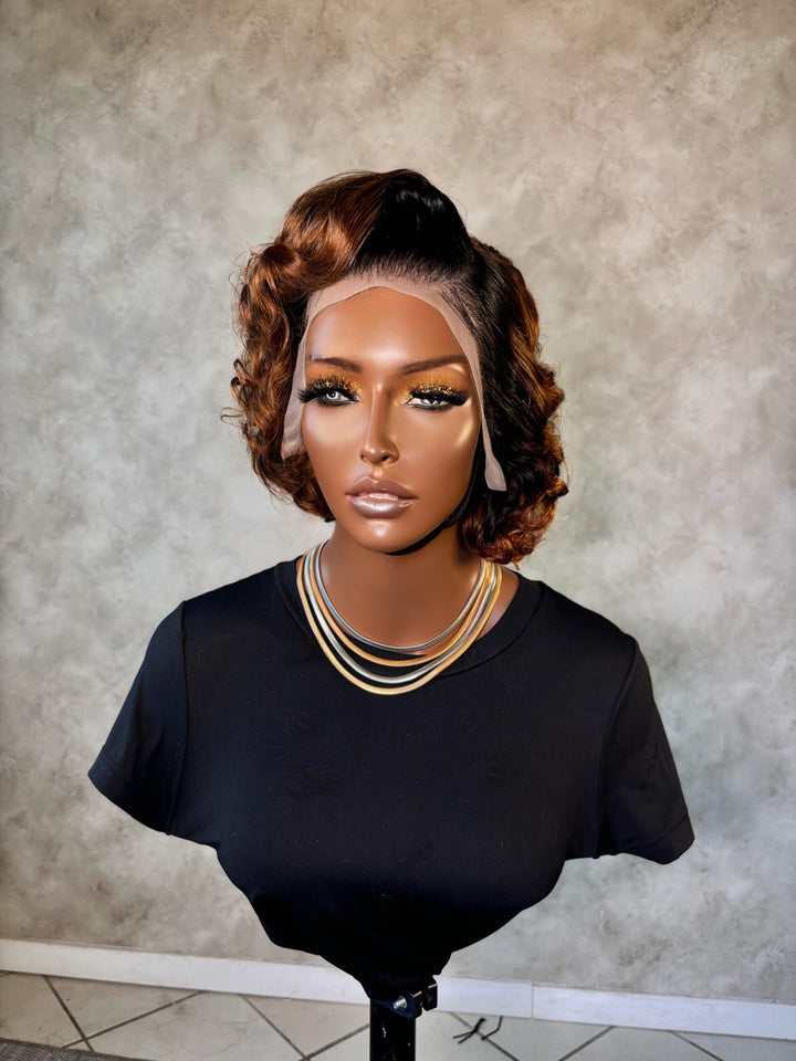 10-14" Double Drawn Vogue Bob Wig- 13x4 Lace Front| Various Colours 