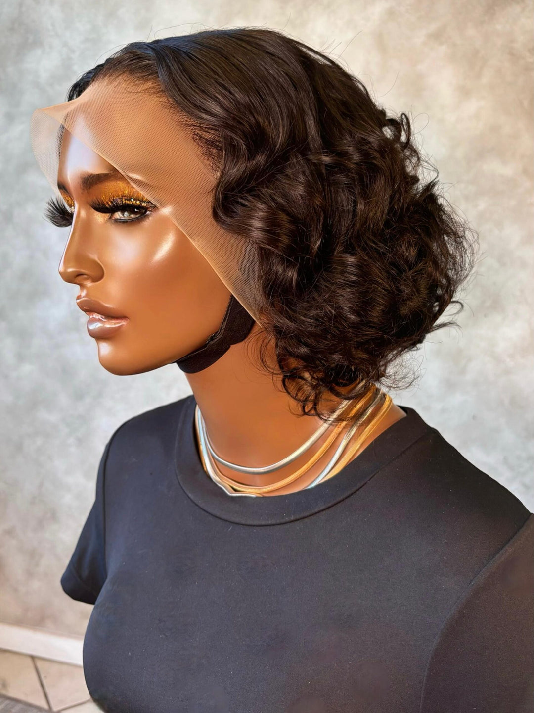 10-14" Double Drawn Vogue Bob Wig- 13x4 Lace Front| Black