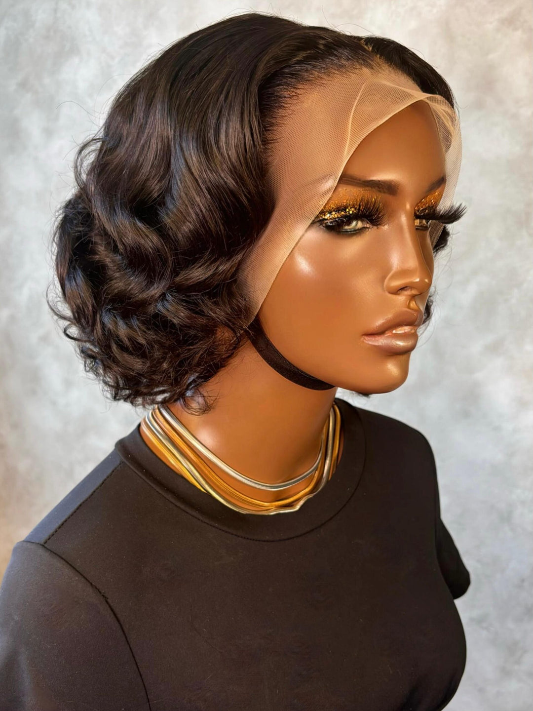 10-14" Double Drawn Vogue Bob Wig- 13x4 Lace Front| Black