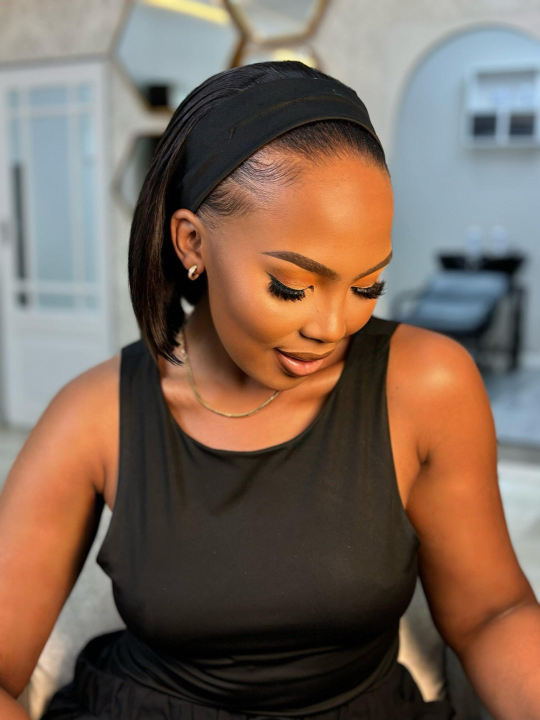 8-inch Lady Jada Headband Wig