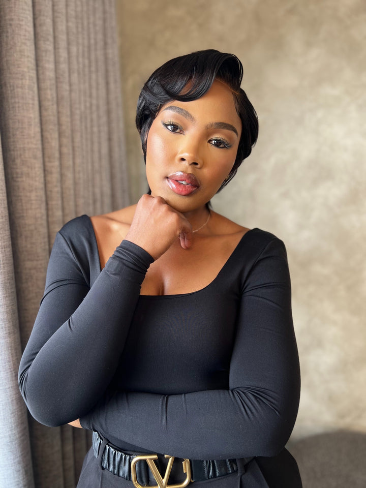 Straight Pixie Wig- 4x4 Lace Closure
