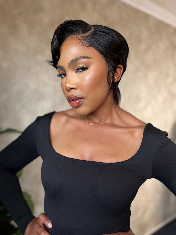Straight Pixie Wig- 4x4 Lace Closure