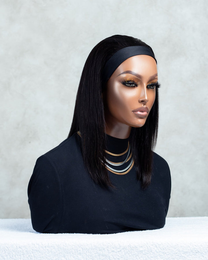 18" Straight Peruvian Headband Wig