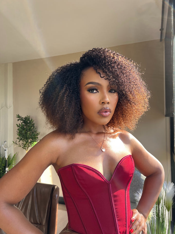 16" Jerry Curl Half Wig| Various Colours