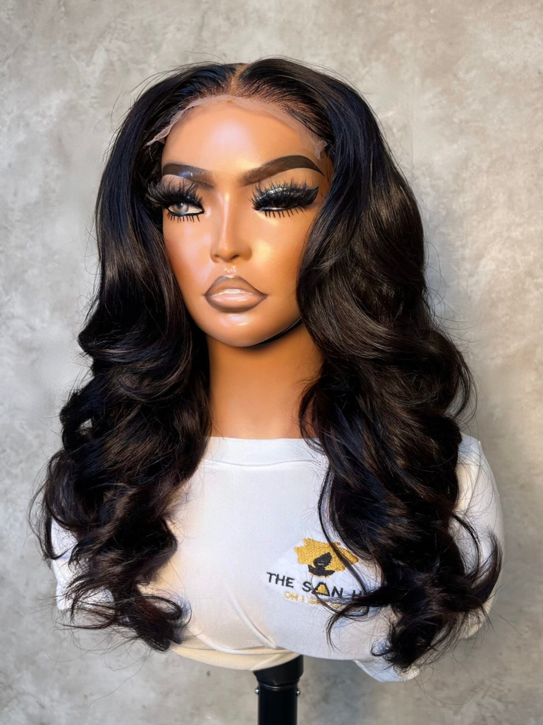 20-24" Double Drawn Wig- 5x5 HD Lace Closure| Tamara Styled| Black