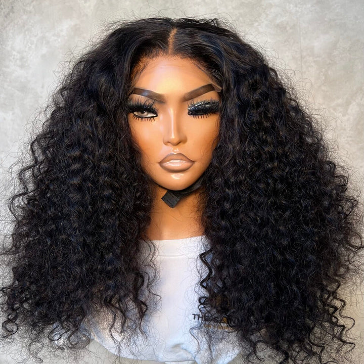 20-28" Italian Curl Double Drawn Wig- 5x5 HD| Rebecca| Black