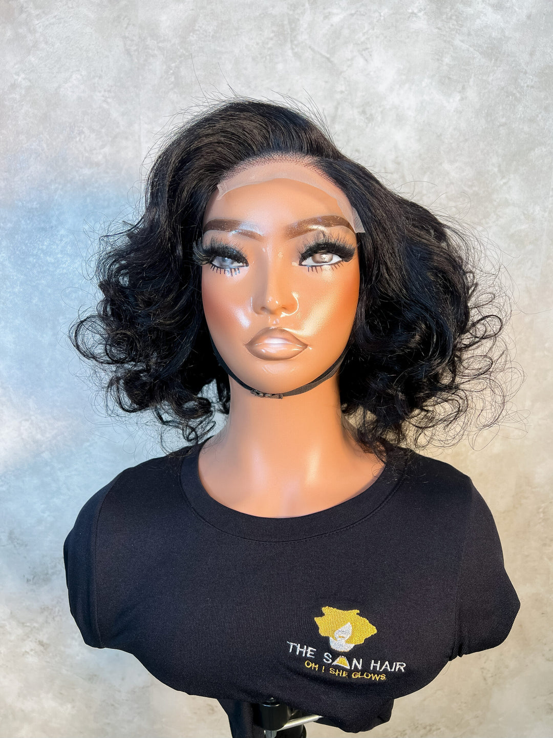 10-14" Vogue Double Drawn Bob Wig- 4x4 Lace Closure| Black 