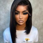 10-12" Double Drawn Wig- 5x5 HD Lace Closure| Thandi Styled| Black