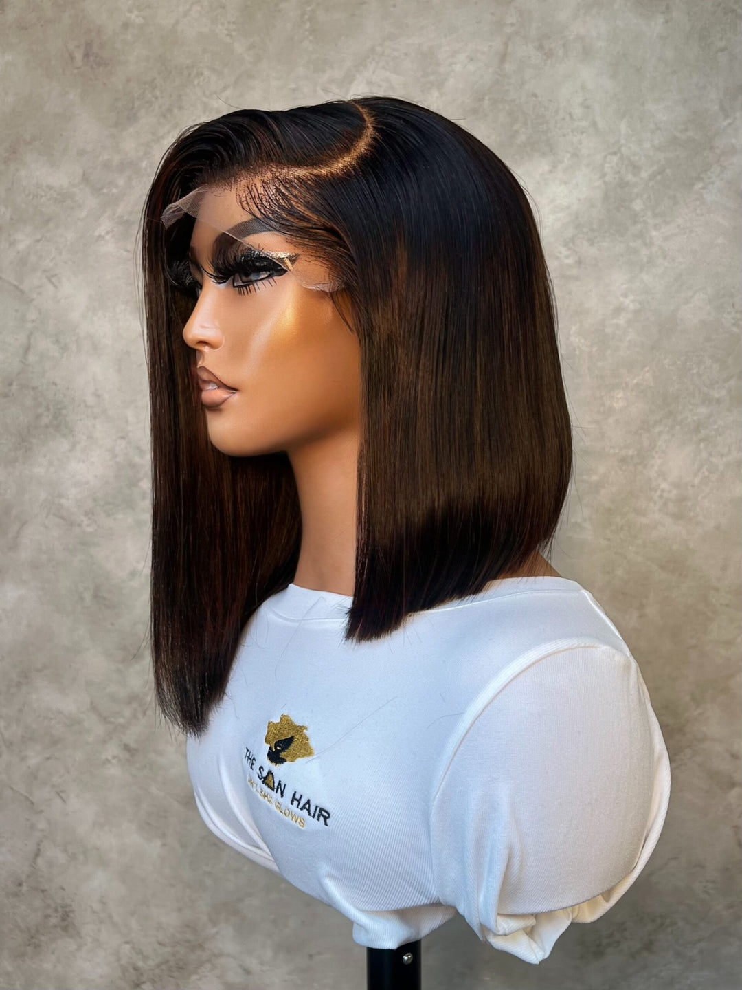 10-12" Double Drawn Wig- 5x5 HD Lace Closure| Thandi Styled| Black