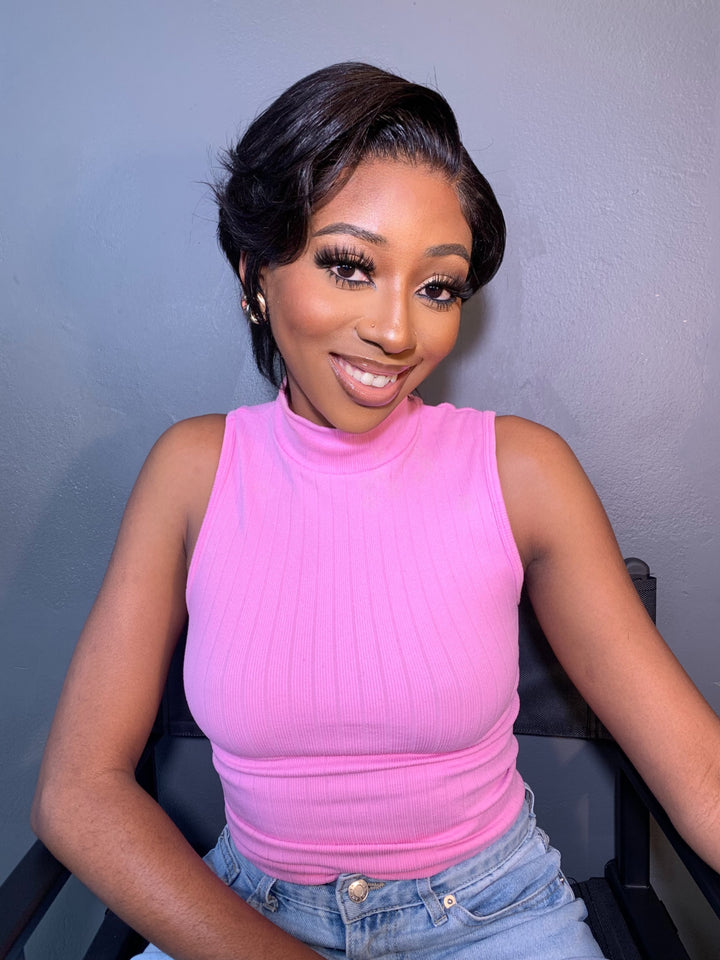 Straight Pixie Wig- 4x4 Lace Closure