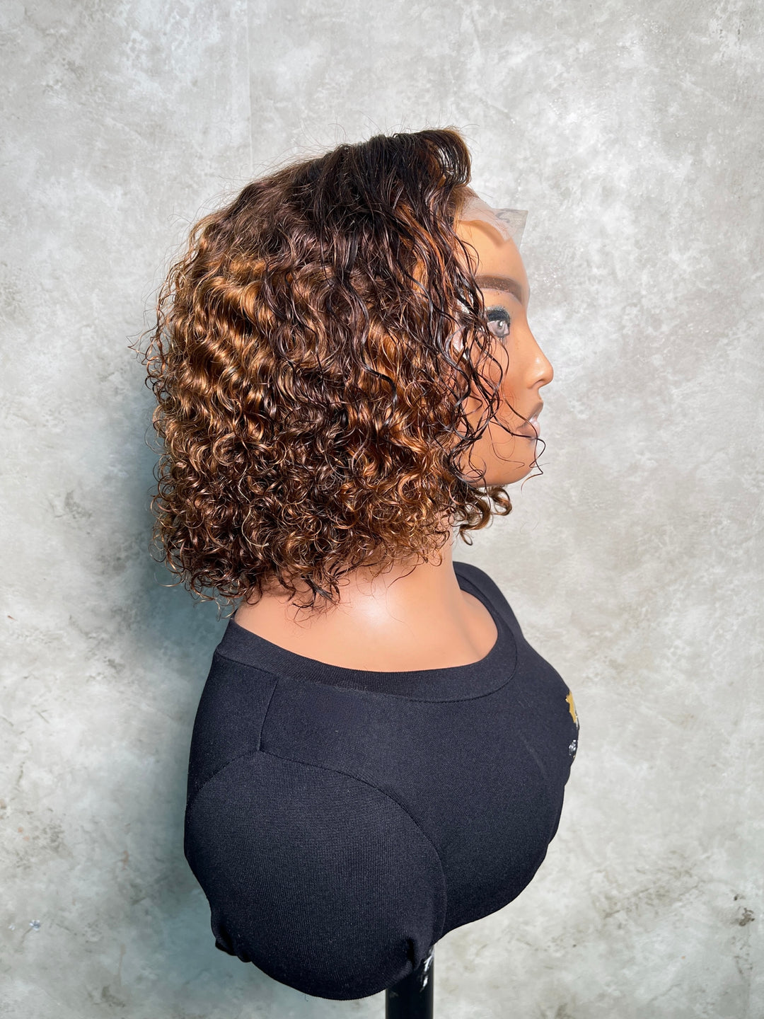 10-14"Rose Curl Double Drawn Bob Wig4x4 |Various Colours
