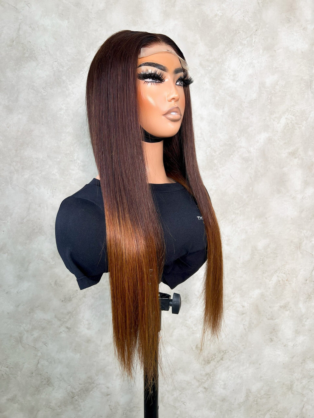 16-32" Straight Peruvian Wig- 4x4| Black