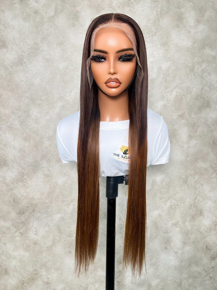 16-32" Straight Peruvian Frontal Wig- 13x4 Lace Front| Various Colours 