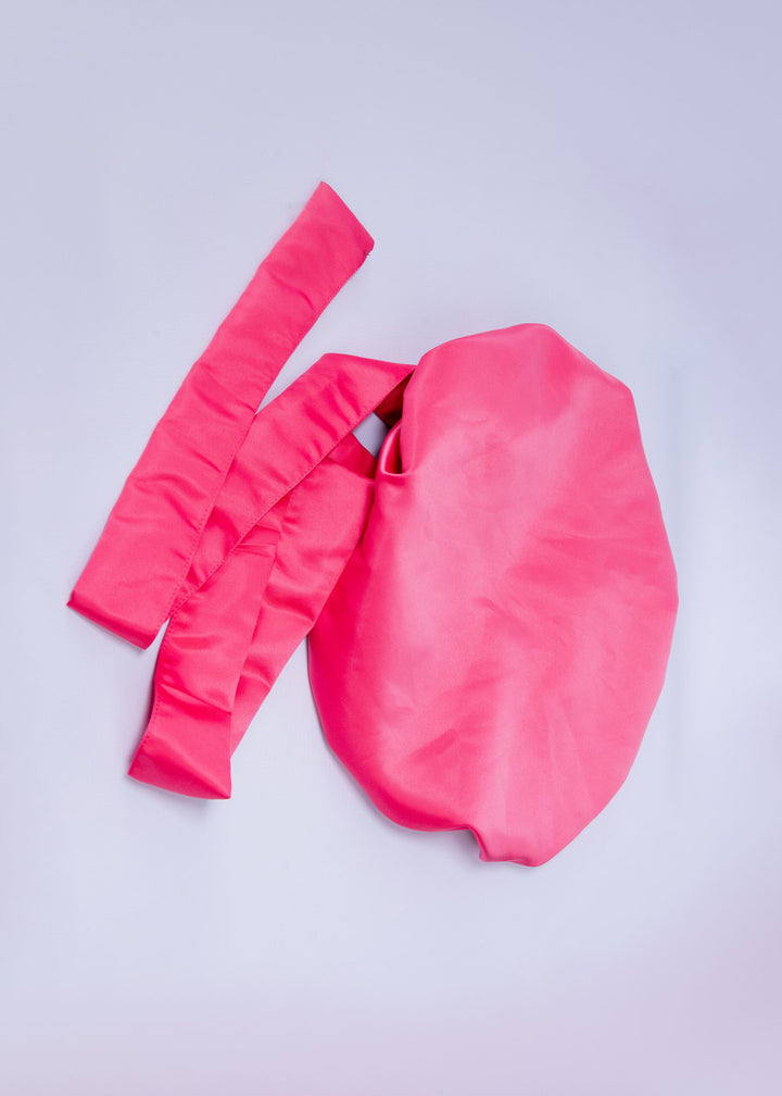 Satin Bonnet With Belt