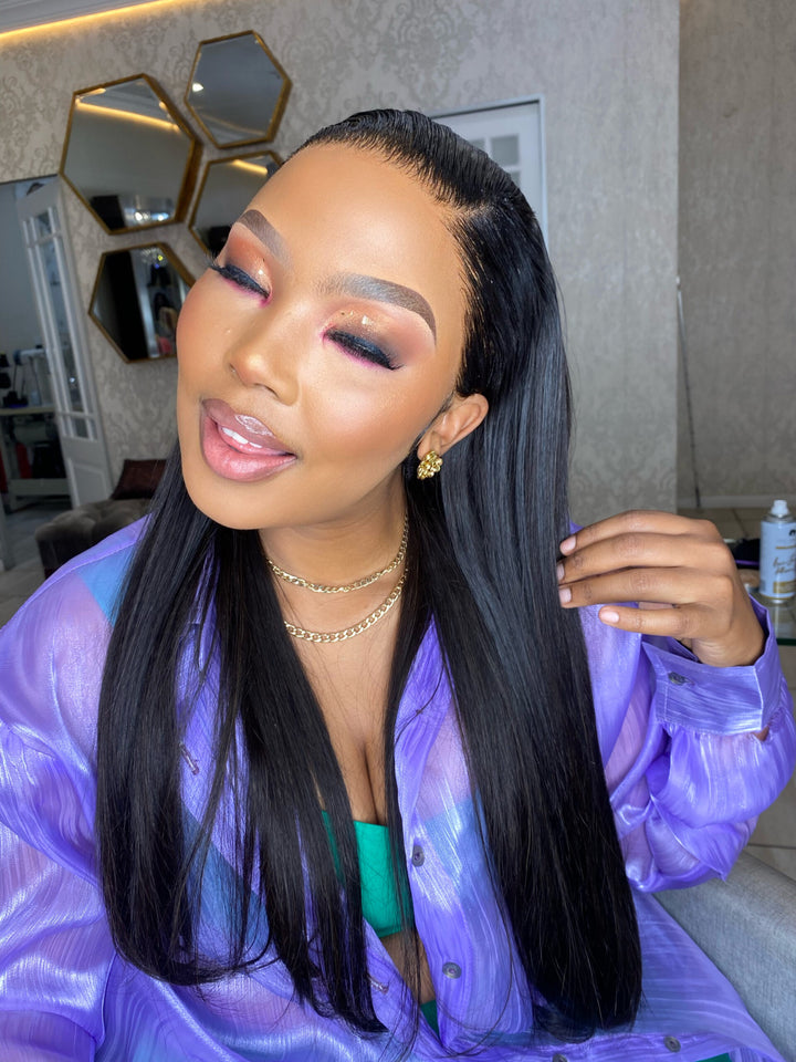 16-24" Straight Double Drawn Wig- 13x4 HD Lace Frontal