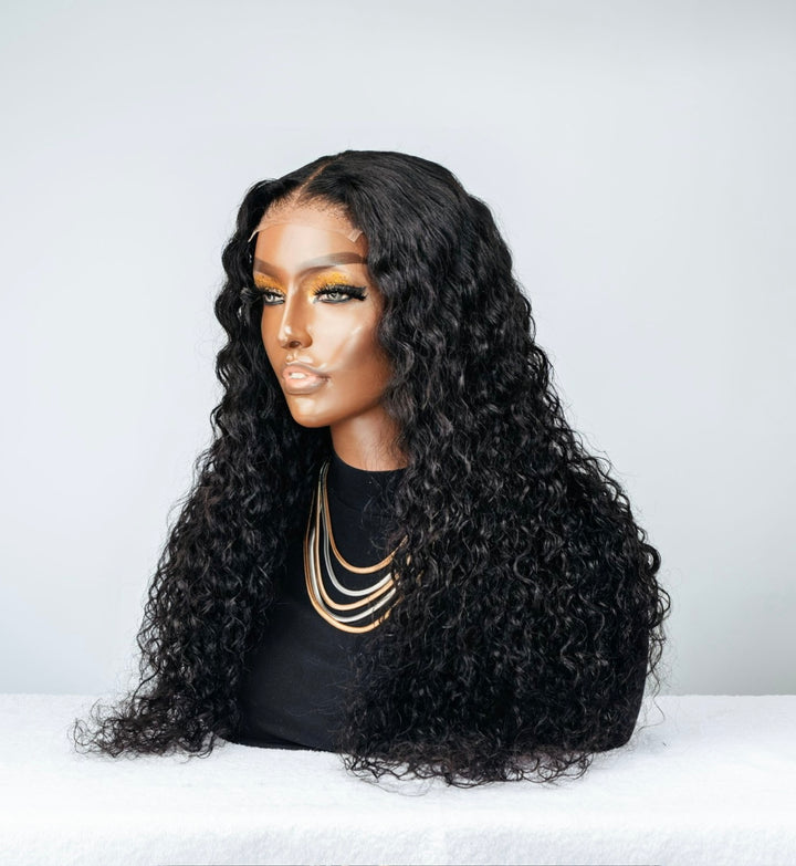 16-28" Malaysian Loose Wave Wig- 4x4 | Black