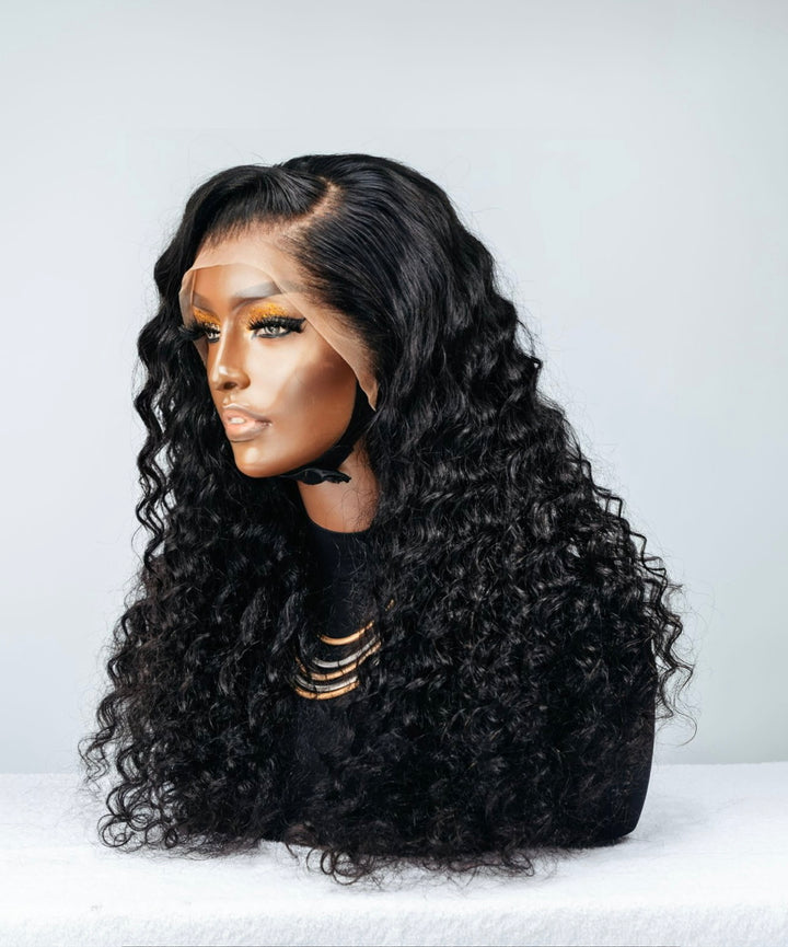 16-28" Malaysian Loose Wave Wig- 13x4 Lace Front| Black