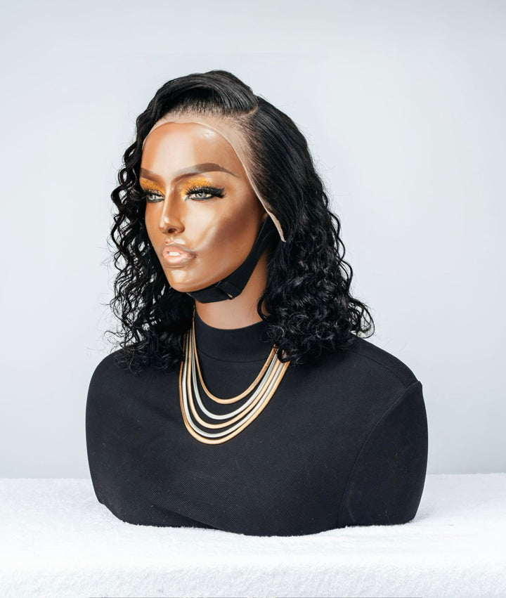 10-14" Malaysian Loose Wave Bob Wig- 13x4