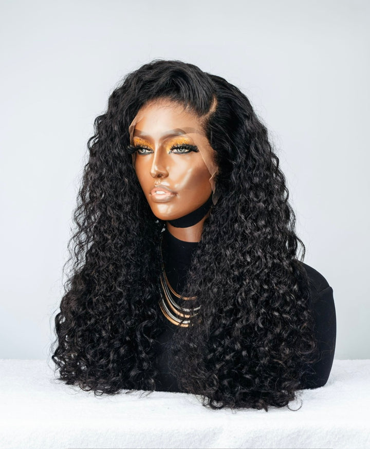 16-24" Italian Curl Double Drawn Wig- 13x4| Black