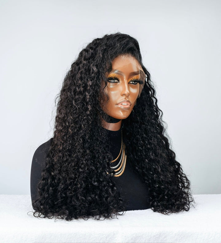 16-24" Italian Curl Double Drawn Wig- 13x4| Black