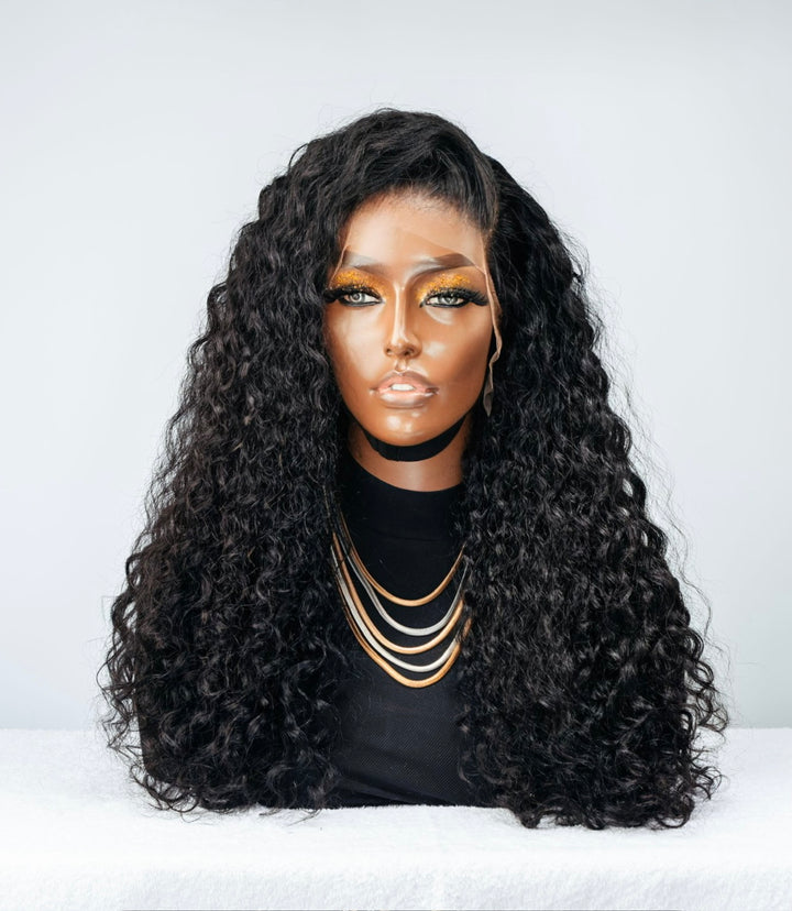 16-24" Italian Curl Double Drawn Wig- 13x4| Black
