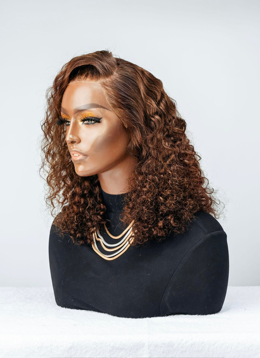 12" Rose Curl Double Drawn Bob Wig- 13x4 Lace Front| Various Colours 