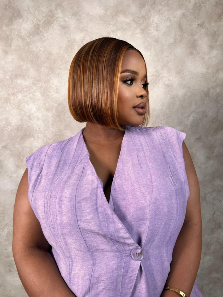 8-14" Kim K Double-Drawn Bob Wig- 2x6 Closure | Various Colours