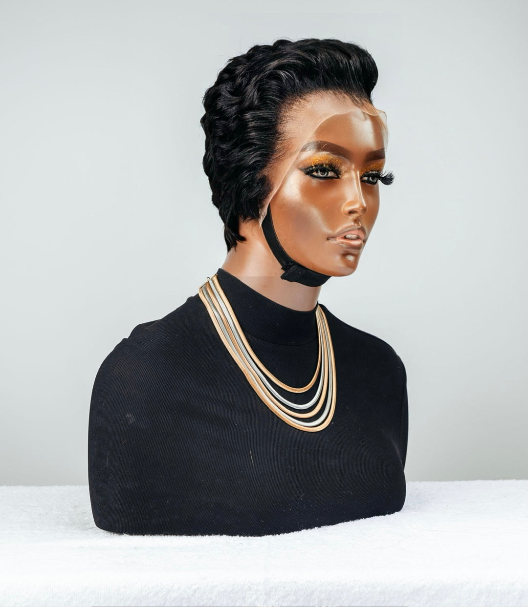 Straight pixie- 13x4 Lace Front| black